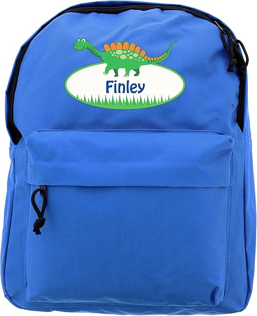 dinosaur personalised backpack