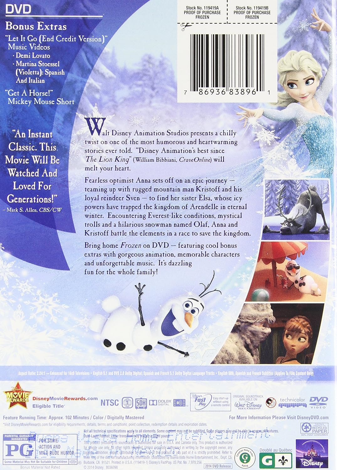 Amazon Co Jp Frozen Dvd Import Dvd ブルーレイ
