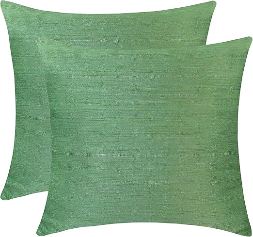Amazon Com The White Petals Light Green Decorative Pillows Set