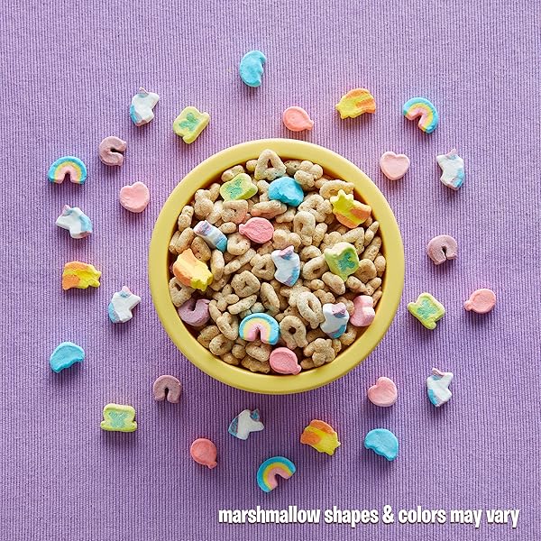 LUCKY CHARMS GLUTEN FREE CEREAL WITH MARSHMALLOWS, KIDS BREAKFAST CEREAL, MADE WITH WHOLE GRAIN, 4 CEREAL CUPS, 6.8 OZ
