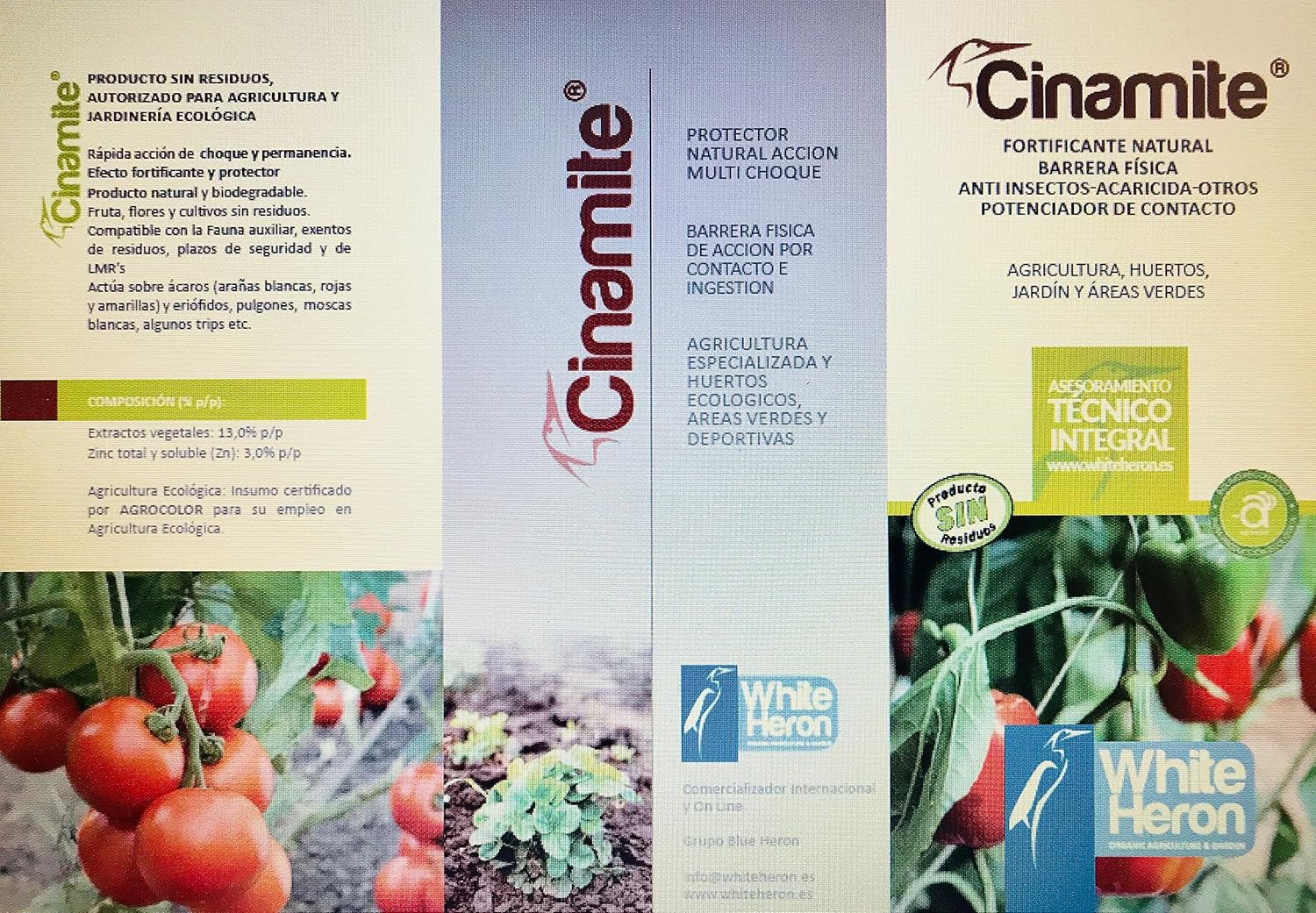 CINAMITE® (1000 m2). Insectos/Acaros/Araña; Fito-fortificante ...