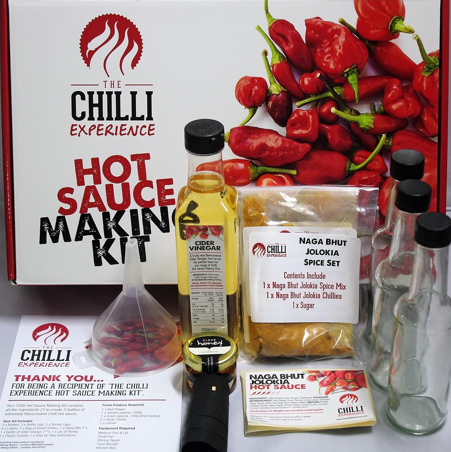 Chilli Hot Sauce Making Kit Naga Bhut Jolokia (Ghost) Amazon.co.uk