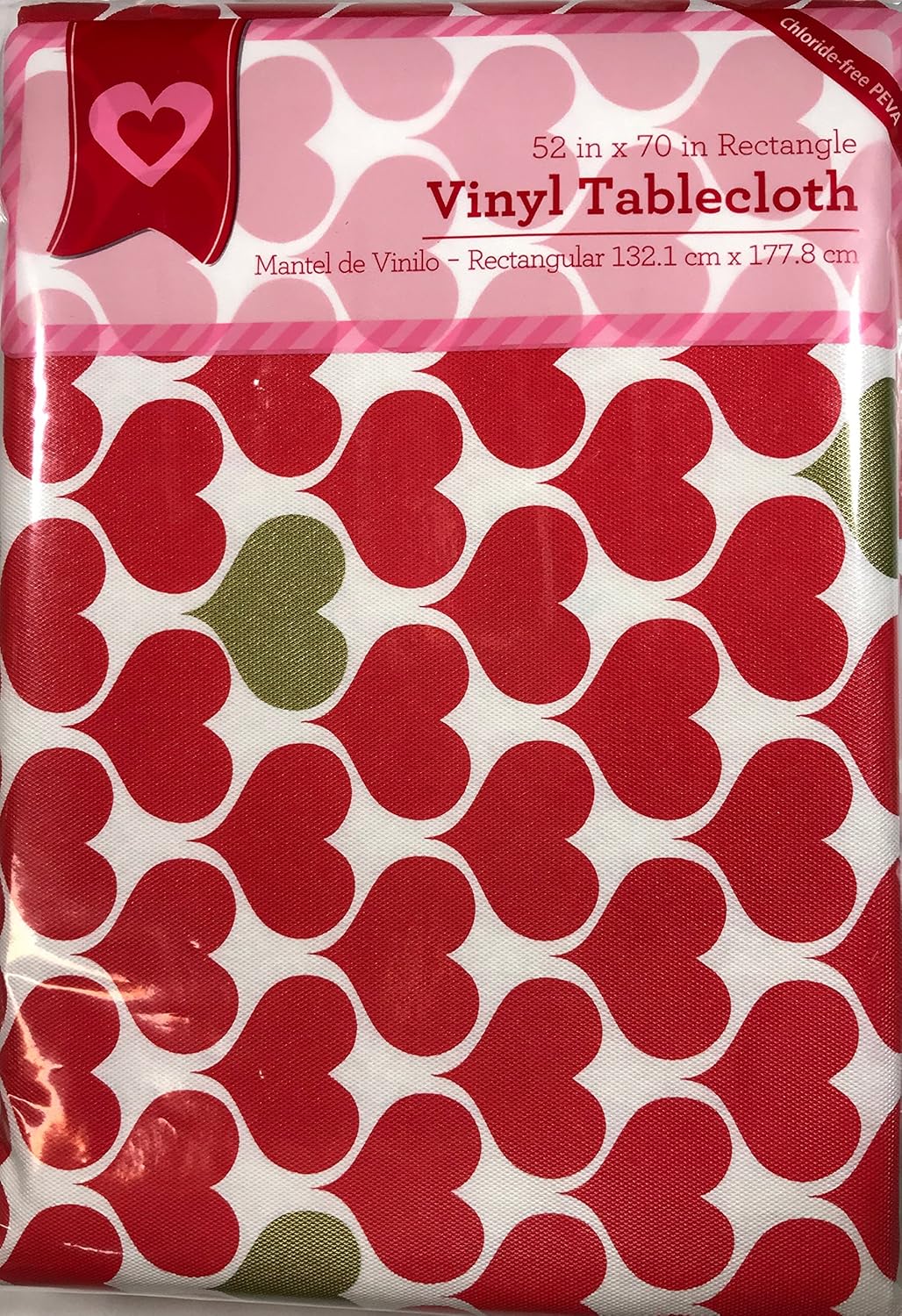 Valentine's day tablecloth-large 52 square austrian Amazon.com: Vinyl Tablecloth 52x70 Valentine Hearts Metallic Theme