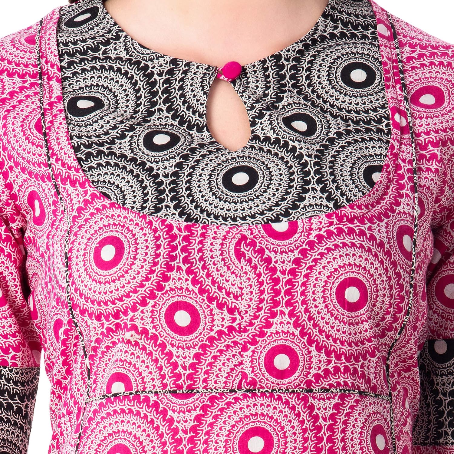 khushal k women's cotton printed kurta with palazzo pant set