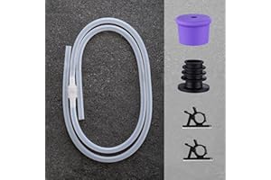 GAGALIFE Sink Soap Dispenser Extension Tube Kit, 47" Food-Grade Silicon Tube with Upgraded Check Value for Under Sink Soap Dispenser, No More Top Refill