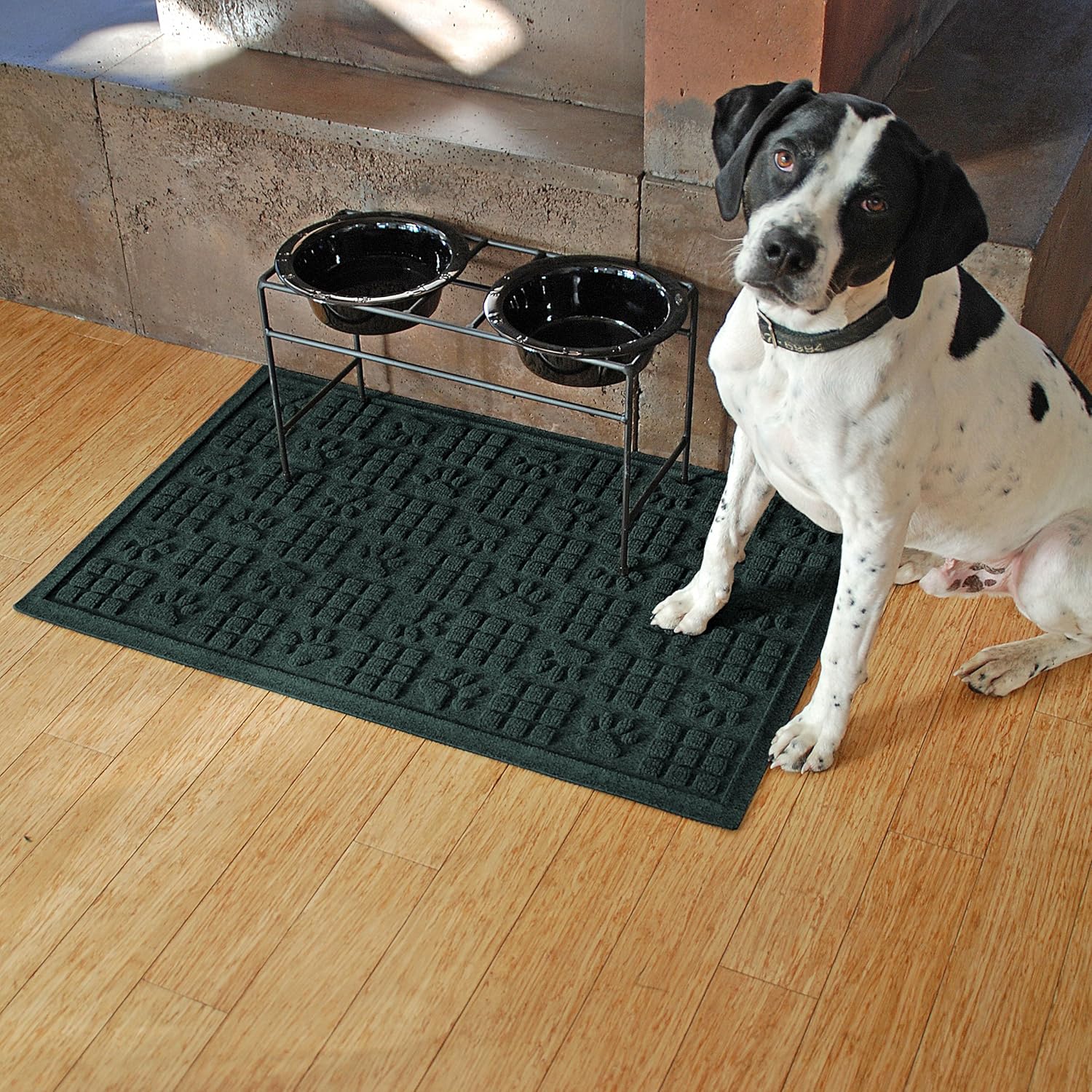 Home Decor Catches Water And Debris Skid Resistant Indoor Outdoor Bluestone Easy To Clean 2 X 3 Bungalow Flooring Waterhog Dog Paw Design Doormat Home Elektroelement Com Mk