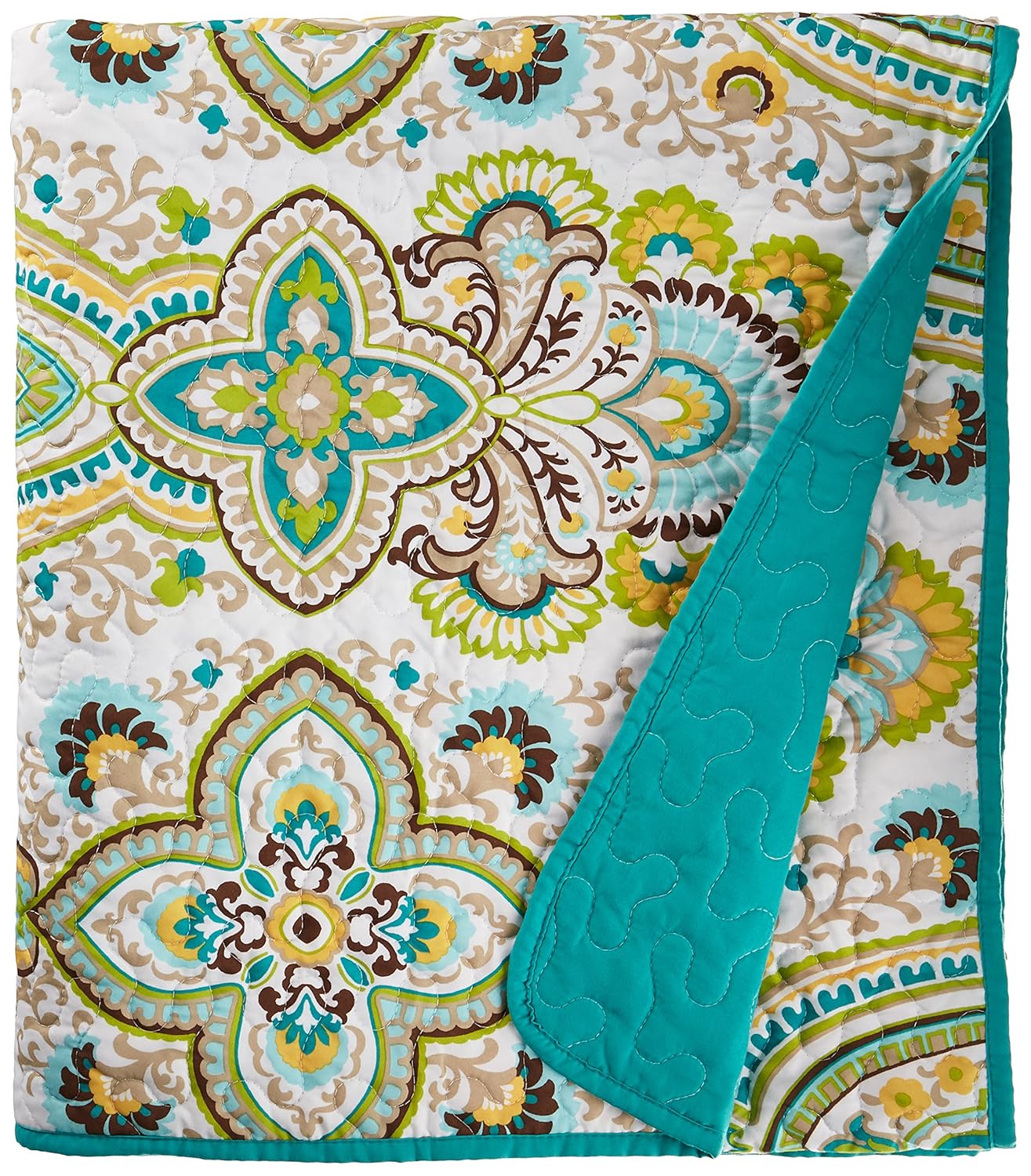 Intelligent Design Tasia Oversized Quilted Throw, Green, 60" x 70