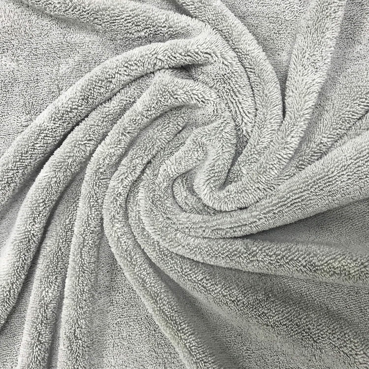 Polyte Quick Dry Lint Free Microfiber Bath Sheet, Set of 2 (Gray, 35x70): Kitchen & Dining