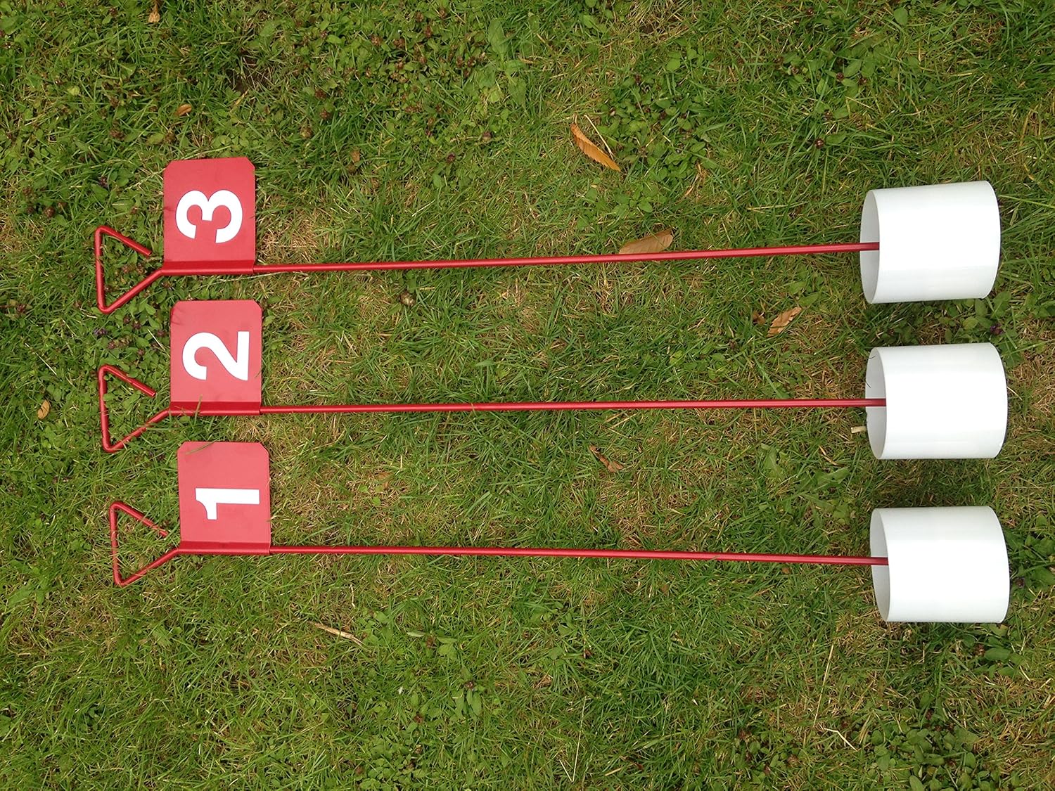 JL Golf Numbered Metal Professional Putting Green Flag and Hole Cup 90cm Choose numbering