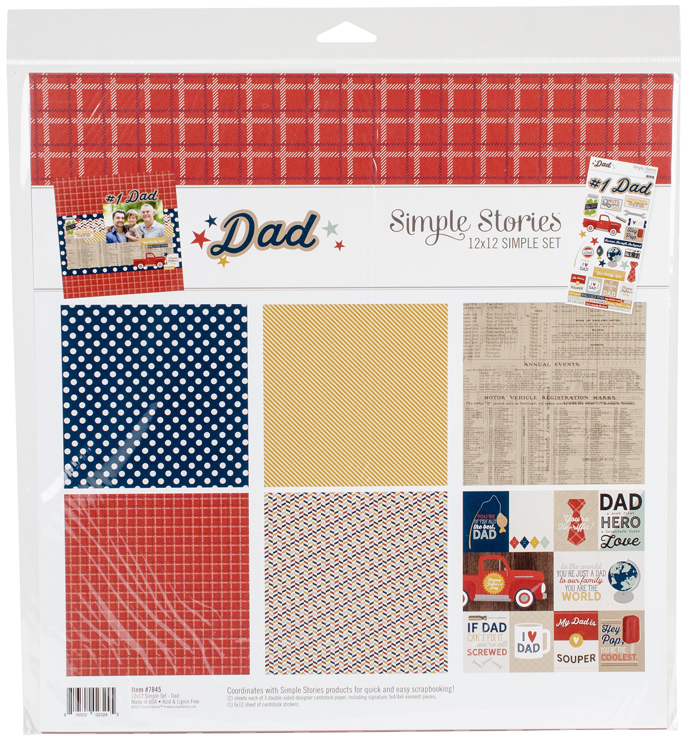 Simple Stories 7845 Collection Kit, Multi-Colour, 12 x 12-Inch
