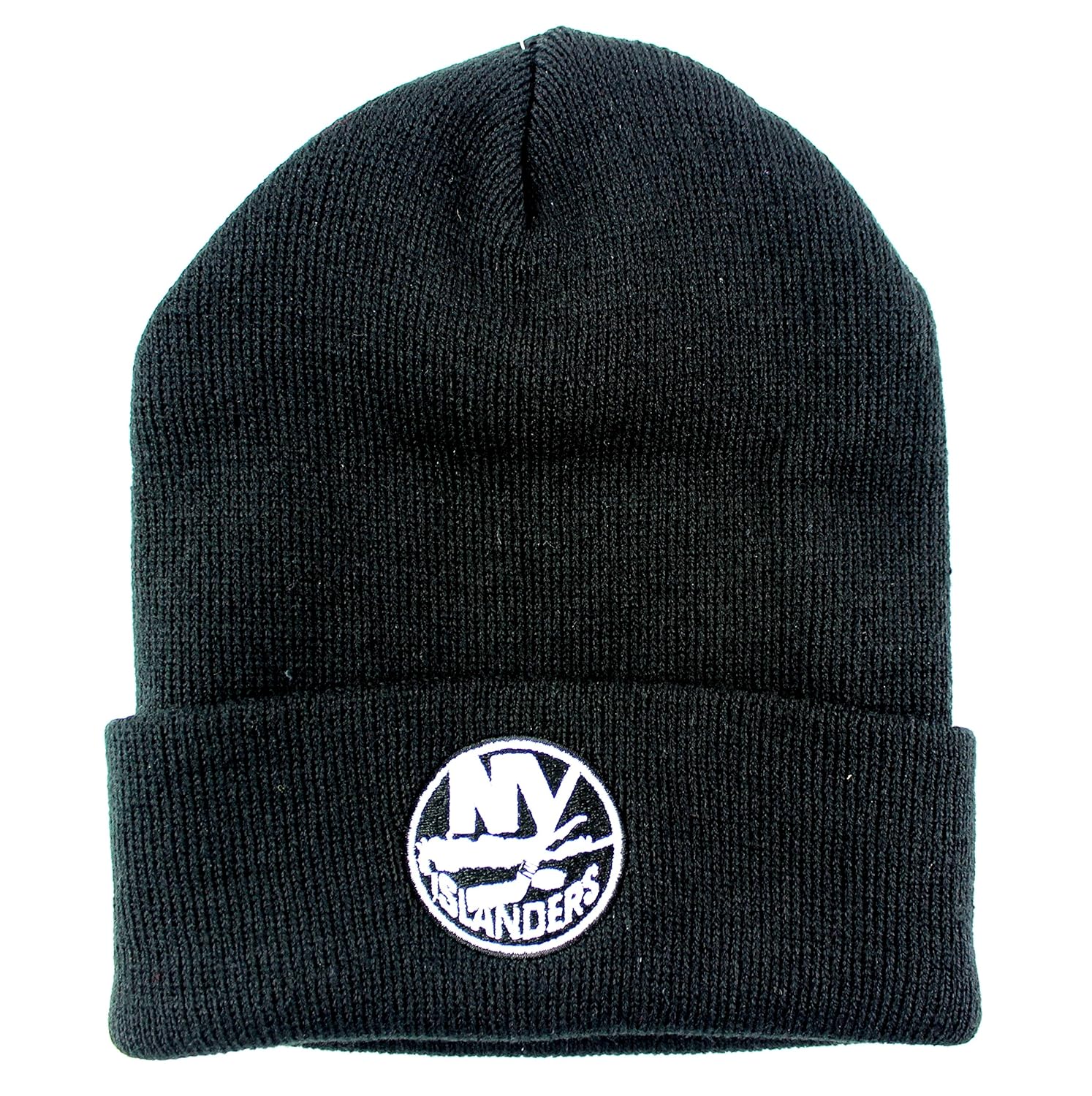 New York Islanders NHL Basic Beanie Cuffed Knit Hat Black New York Islanders NHL Basic Beanie Cuffed Knit Hat Black