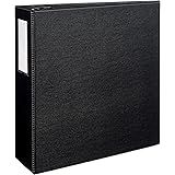 Avery Durable Binder, 4" One Touch Rings, 780-Sheet Capacity, Label Holder, DuraHinge, Black (08802)