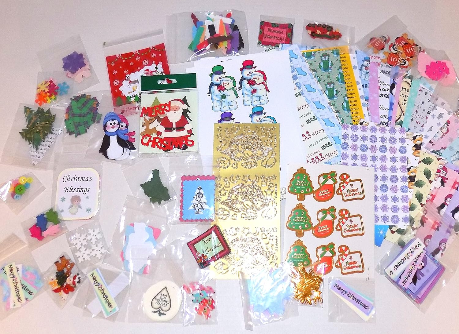 Download Christmas Craft Pack Bumper Pack Of Papers Stickers Embellishments Estimated Around 200 Pieces Great For Schools Children And More Amazon Co Uk Kitchen Home PSD Mockup Templates