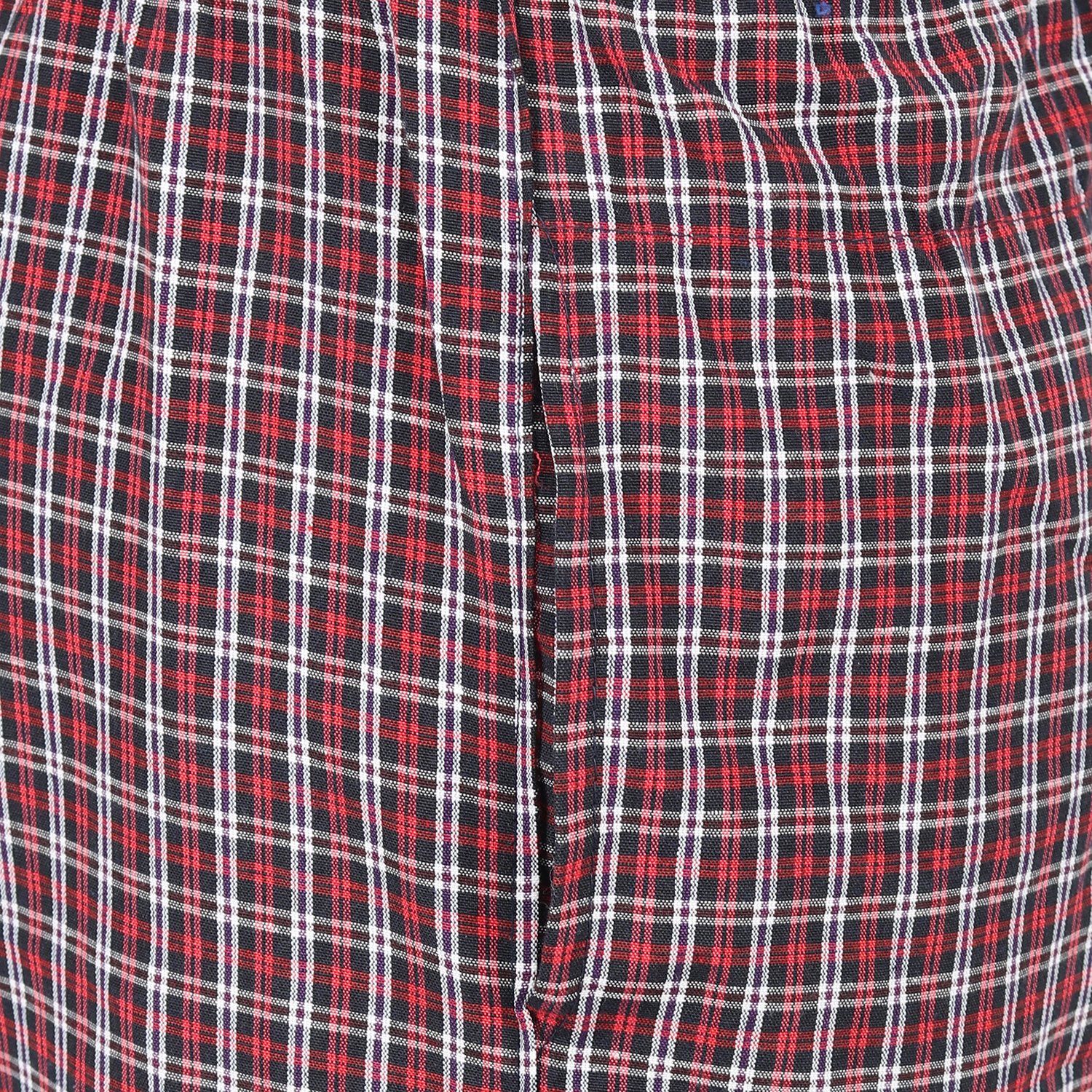 bis creations men's cotton checkered red pyjama