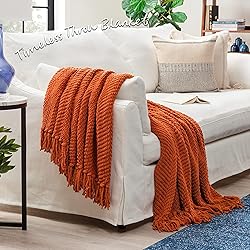 Chanasya Premium Textured Knit Throw Blanket with