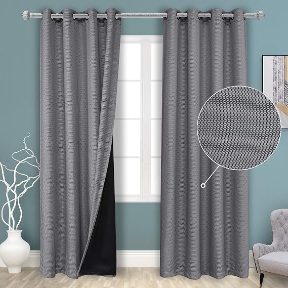 Amazon.com: BONZER Grey Blackout Curtains for Bedroom with Thermal
