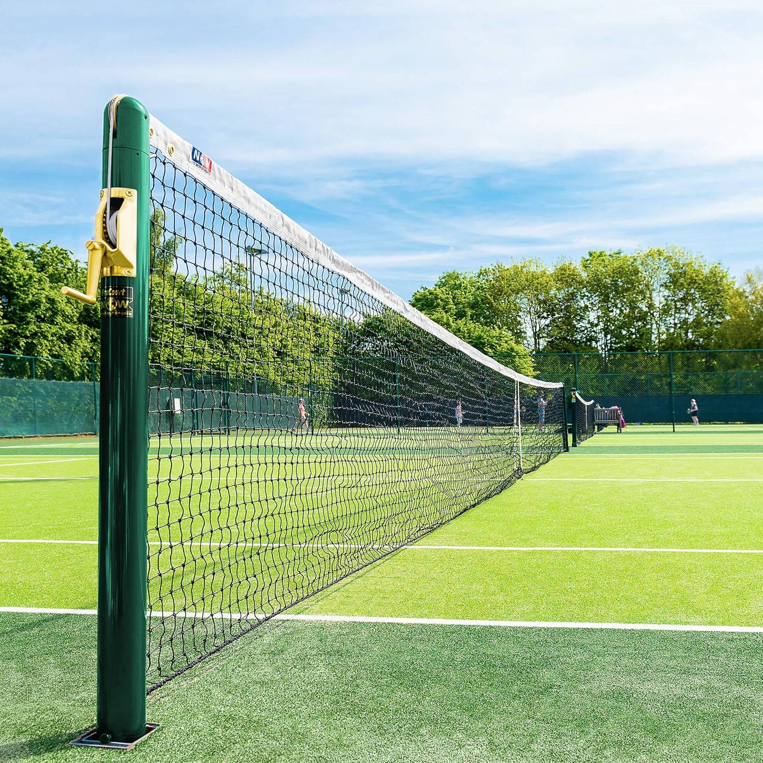 Vermont 2mm Tennis Net [9lbs] - 42ft Wide Doubles Regulation Net : Sports & Outdoors
