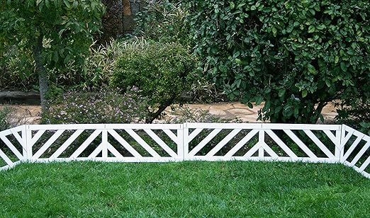 Mini valla/bordura BARCELONA en madera composite. Total piezas: 3 ...