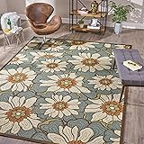 Pink and grey area rug