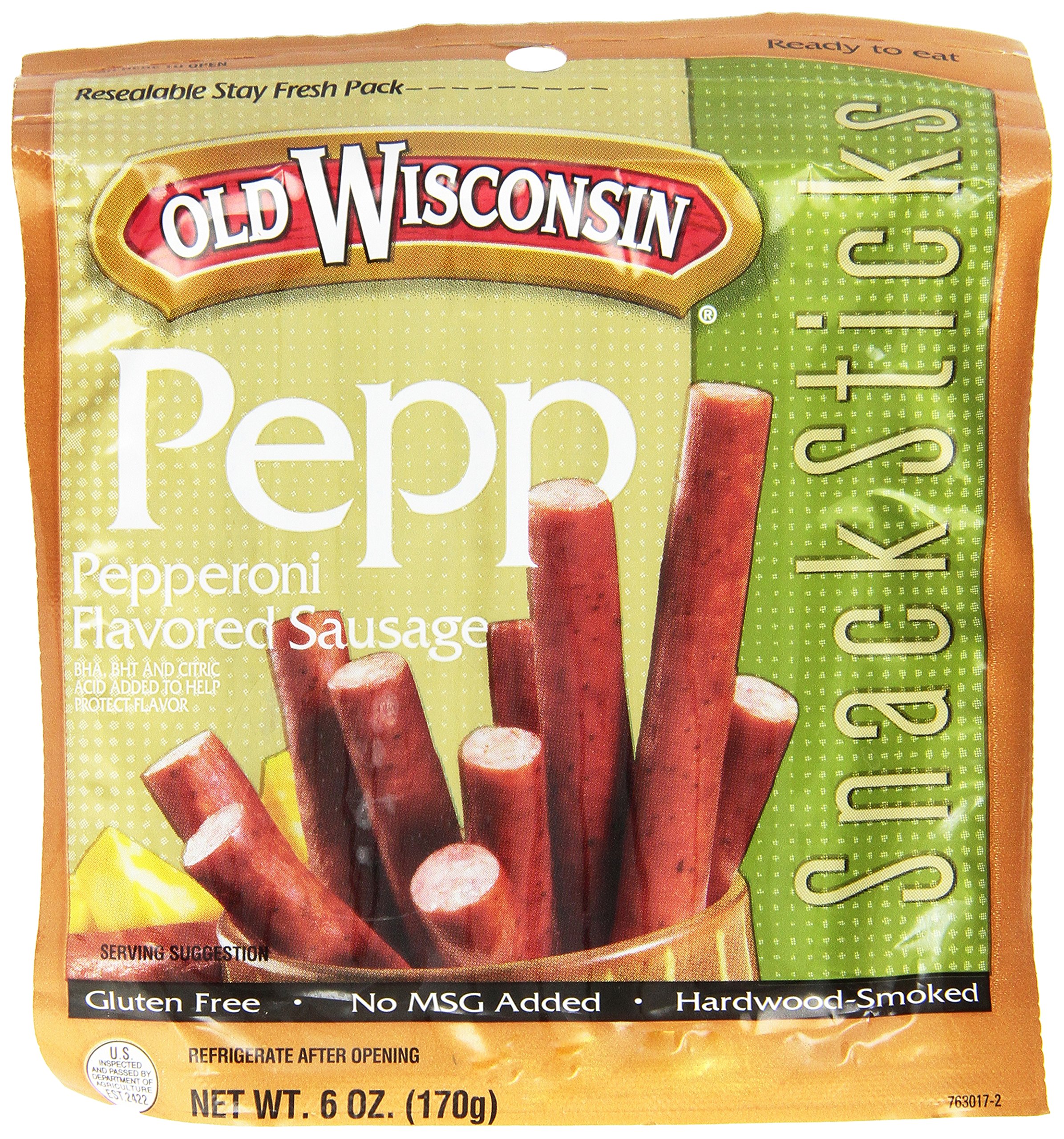 Old Wisconsin Snack Sticks, Beef, 5Ounce Package