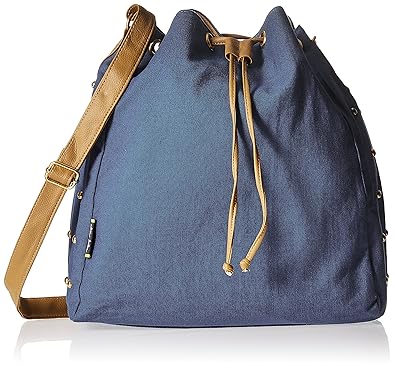 Kanvas Katha Womens Sling Bag (Navy Blue) (KKSDPOT006NB)