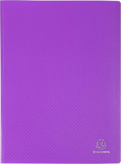 Exacompta Semi-Rigid PP Display Book A4 80 Views Purple 500µm 40 Pockets