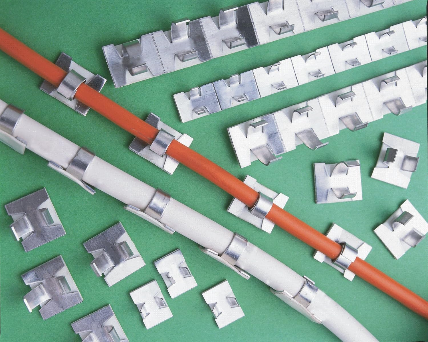 10 Small aluminium selfadhesive cable clips open arm Amazon.co.uk