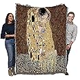Pure Country Weavers The Kiss Blanket by Gustav Klimt - Fine Art Gift Tapestry Throw Woven from Cotton - Made in The USA (72x54)