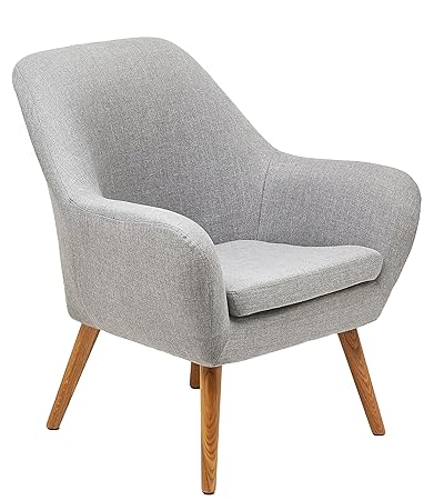 AC Design Furniture Sessel Lulu, B: 76 x T:74 x H: 84,5 cm, Stoff, Grau