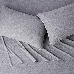Amazon Basics Cotton Jersey 4-Piece Bed Sheet
