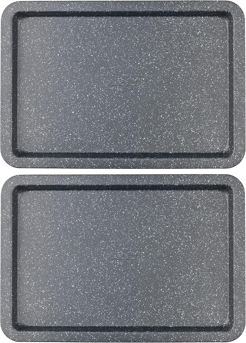 Salter Megastone Baking Tray Set of 2 Non-Stick Carbon Steel 37 cm