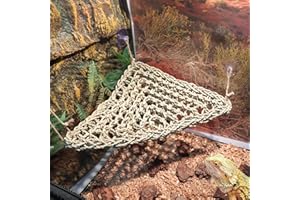 ExoRepti Bearded Dragon Hammock Lizard Tank Accessories Reptile Lounger Amphibian Habitat Décor for Chameleon, Geckos, Snakes, Hermit Crab, Lguana Reptiles, Tortoises