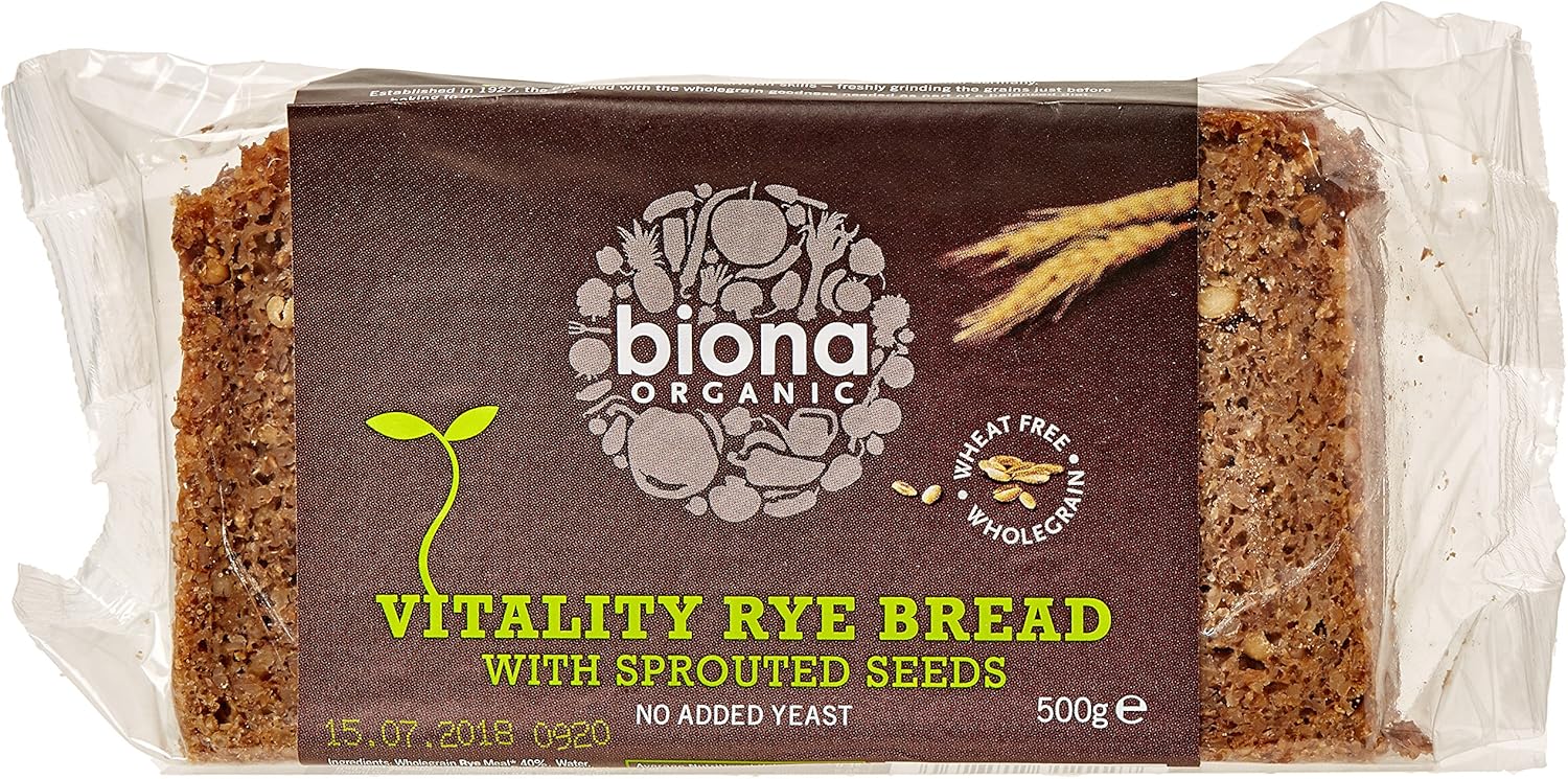 Biona Organic Rye Vitality Bread 500g (Pack of 6) Amazon.co.uk Grocery