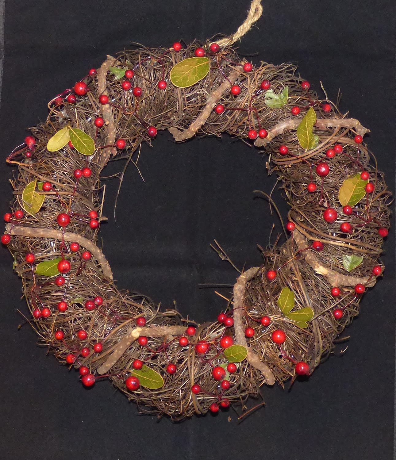 Twig Christmas Wreath Amazon.co.uk Kitchen & Home