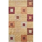SAFAVIEH Tibetan Collection Area Rug - 9' x 12', Multi, Hand-Knotted Modern Wool, Ideal for High Traffic Areas in Living Room