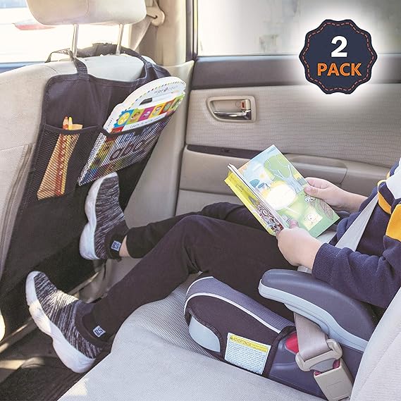 enovoe kick mats 2 pack premium quality car seat protector mat best waterproof protection of your upholstery from dirt