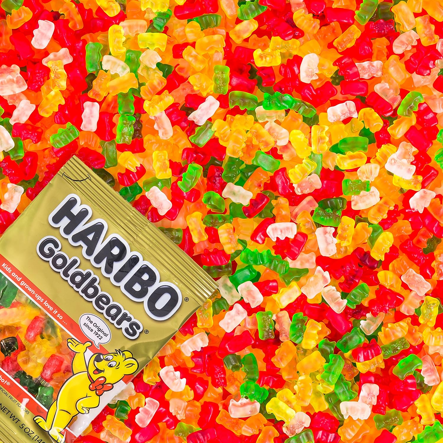 Haribo Gummi Candy, Goldbears, 5 oz Bags (Pack of 12) : Grocery & Gourmet Food