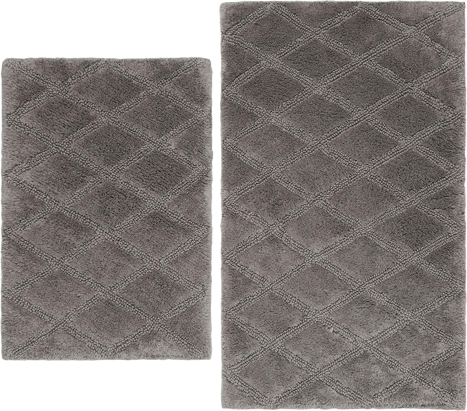 Vera Wang Tufted Diamond Collection Soft and Absorbent