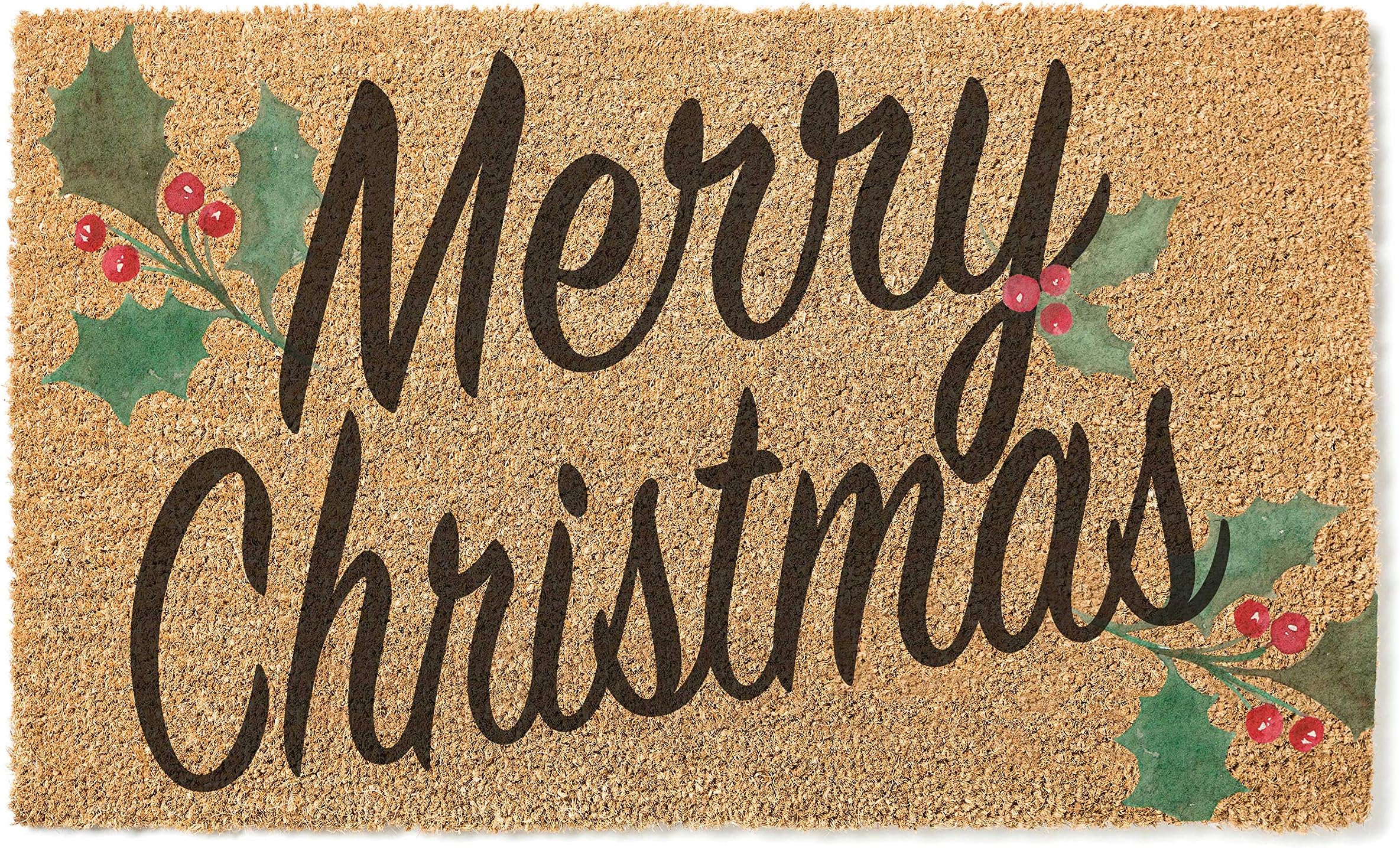 Kindred Hearts 18x30 Coir Doormat Merry Christmas