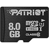 Patriot PSF8GMCSDHC10 Signature Class 10 microSDHC 8GB Speicherkarte mit Adapter