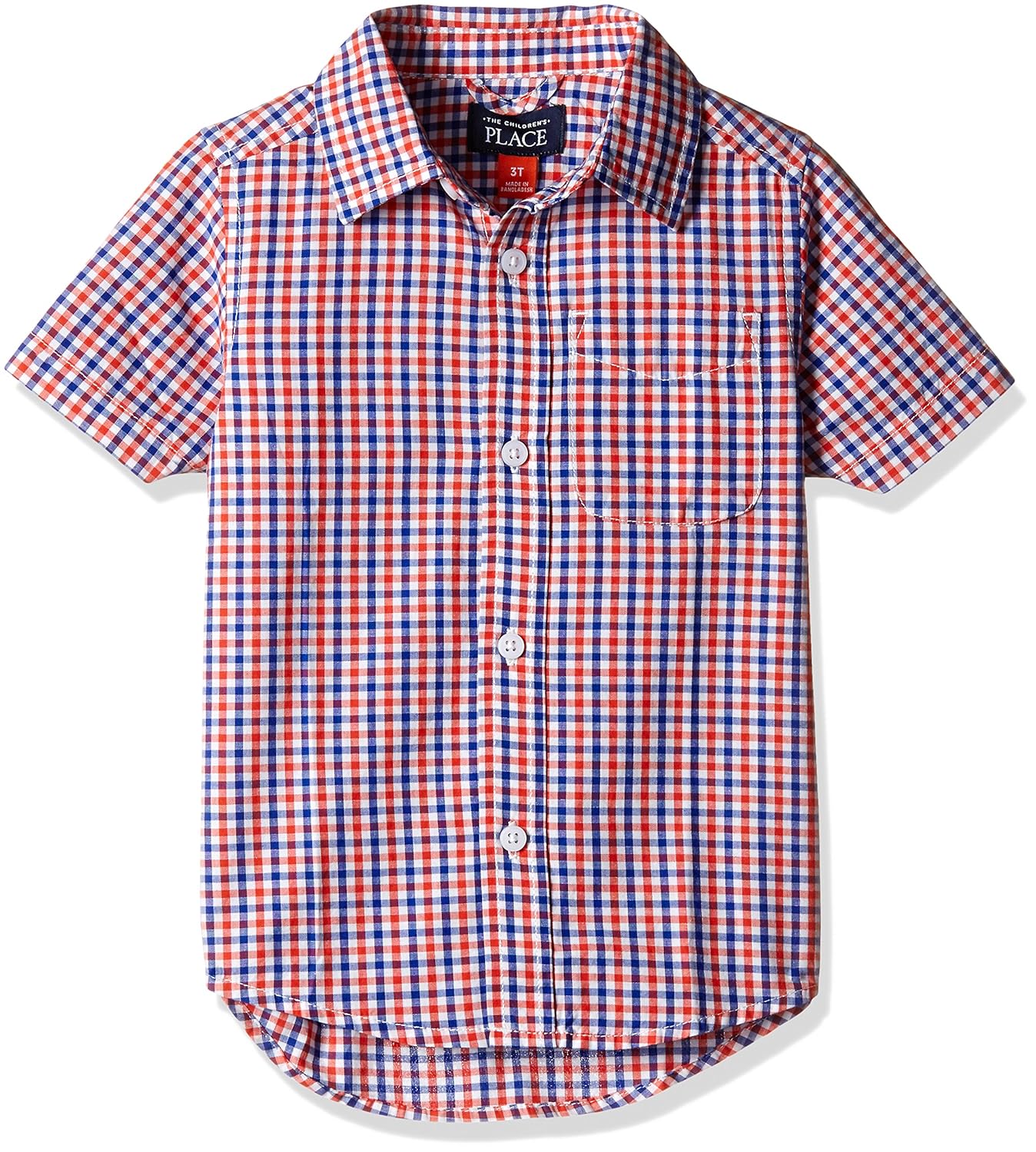 Buy The Children's Place Boys' Shirt (2065419_Heat Wave_34 Years) at