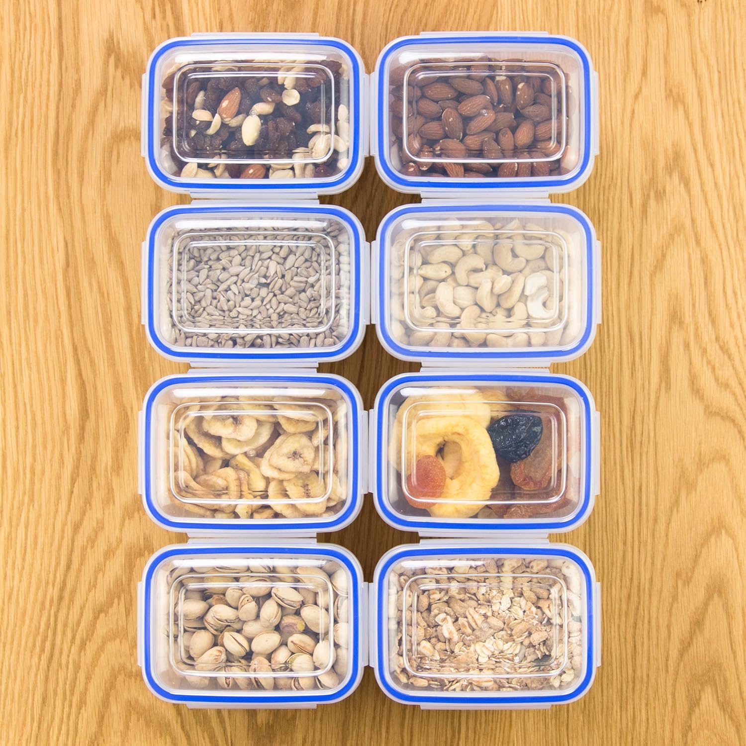 Plano Juego de 8 Hermético antifugas 565 ml Grizzly Contenedores de