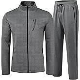 MoFiz Mens Tracksuit Jogging Sports Sweatsuit Comfortable Outfits Casual Athletic Pants Full zip Jacket 2 Piece