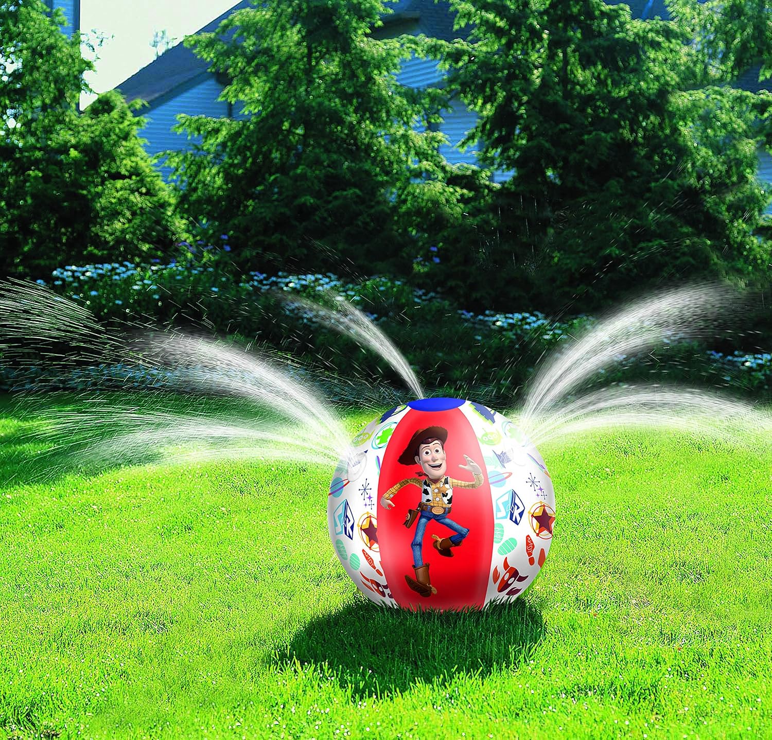 toy story beach ball sprinkler