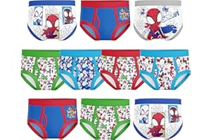 Spiderman boys Toddler Spiderman and Superhero Friends 100% Combed Cotton Underwear Multipacks With Iron Man, Hulk & More