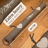 Praknu Draft Excluder 90cm Brown - Removable Washable, No Glue or Drilling view 6