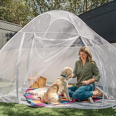 Buy Even Naturals Luxury Pop Up Mosquito Net Tent Large For Twin To King Size Bed Finest Holes Canopy Insect Screen Folding Design With Bottom 2 Entries Easy To Install Storage Bag