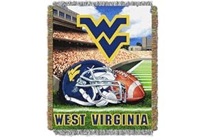 NORTHWEST Officially Licensed NCAA "Home Field Advantage" Woven Tapestry Throw Blanket, 48" x 60", Multi Color