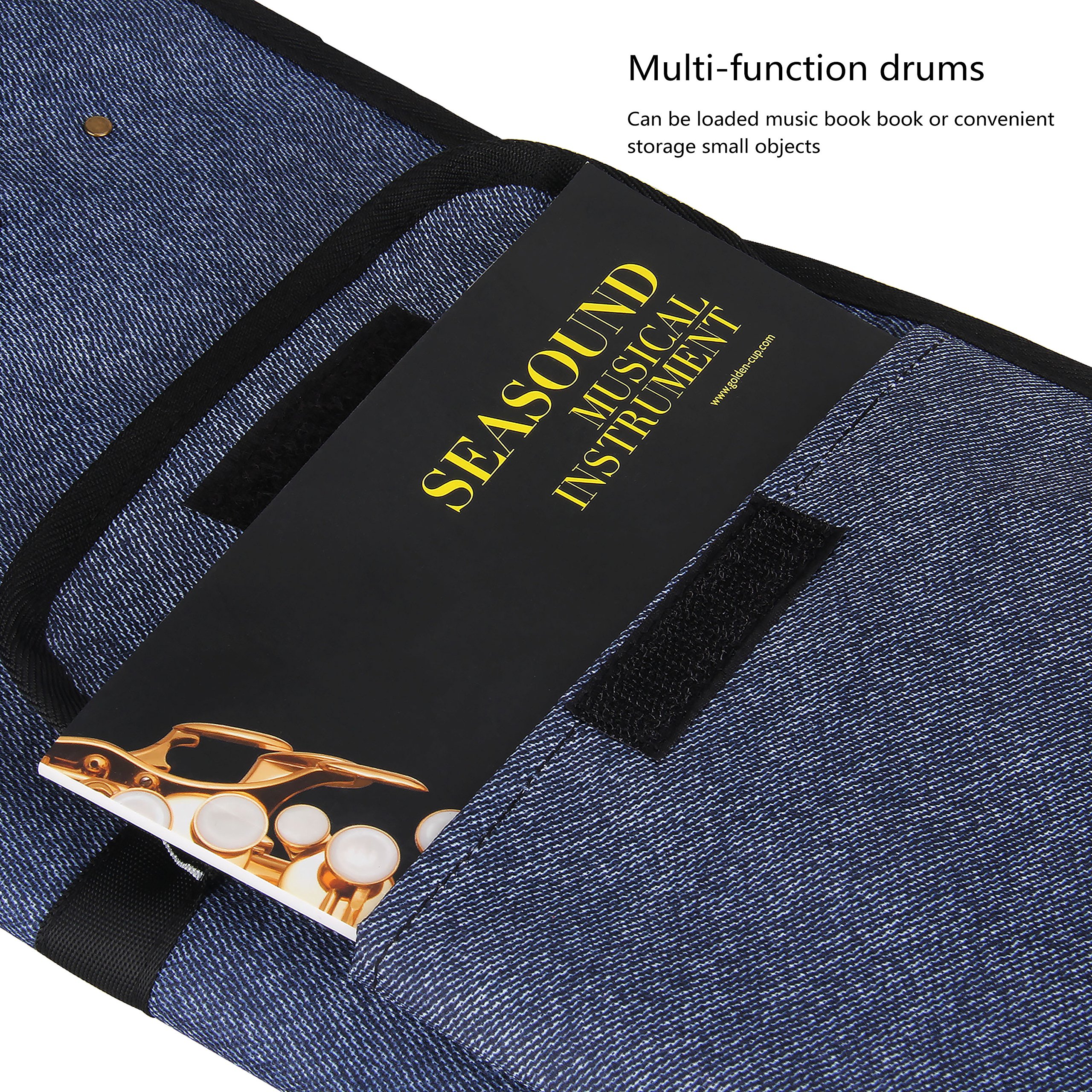 Mugig Trommelstocktasche Drumsticktasche Stick Bag aus wasserdicht Baumwolle (blau)