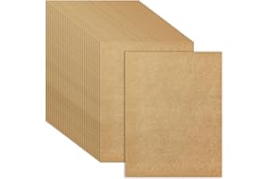 30 Sheets Brown Kraft Cardstock - 8.5'' x 11'' 92lb Cover Card Stock 250GSM Heavyweight Paper Thick Paper for Scrapbooking, C